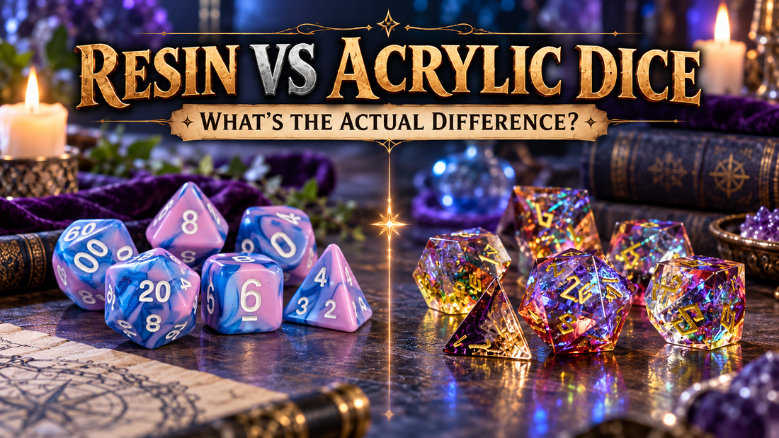 Resin vs Acrylic Dice: What’s the Actual Difference?
