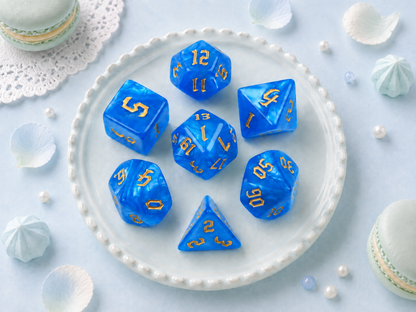Macaron Blue – 7 Pack RPG Dice