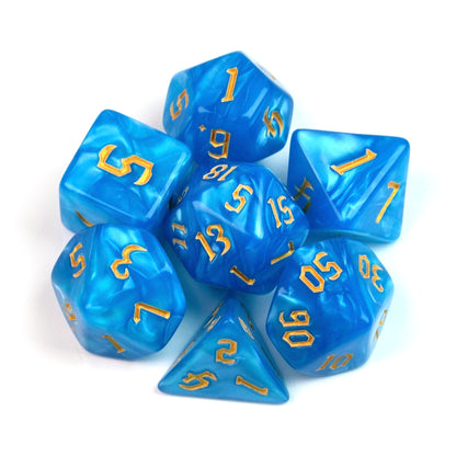 Macaron Blue – 7 Pack RPG Dice