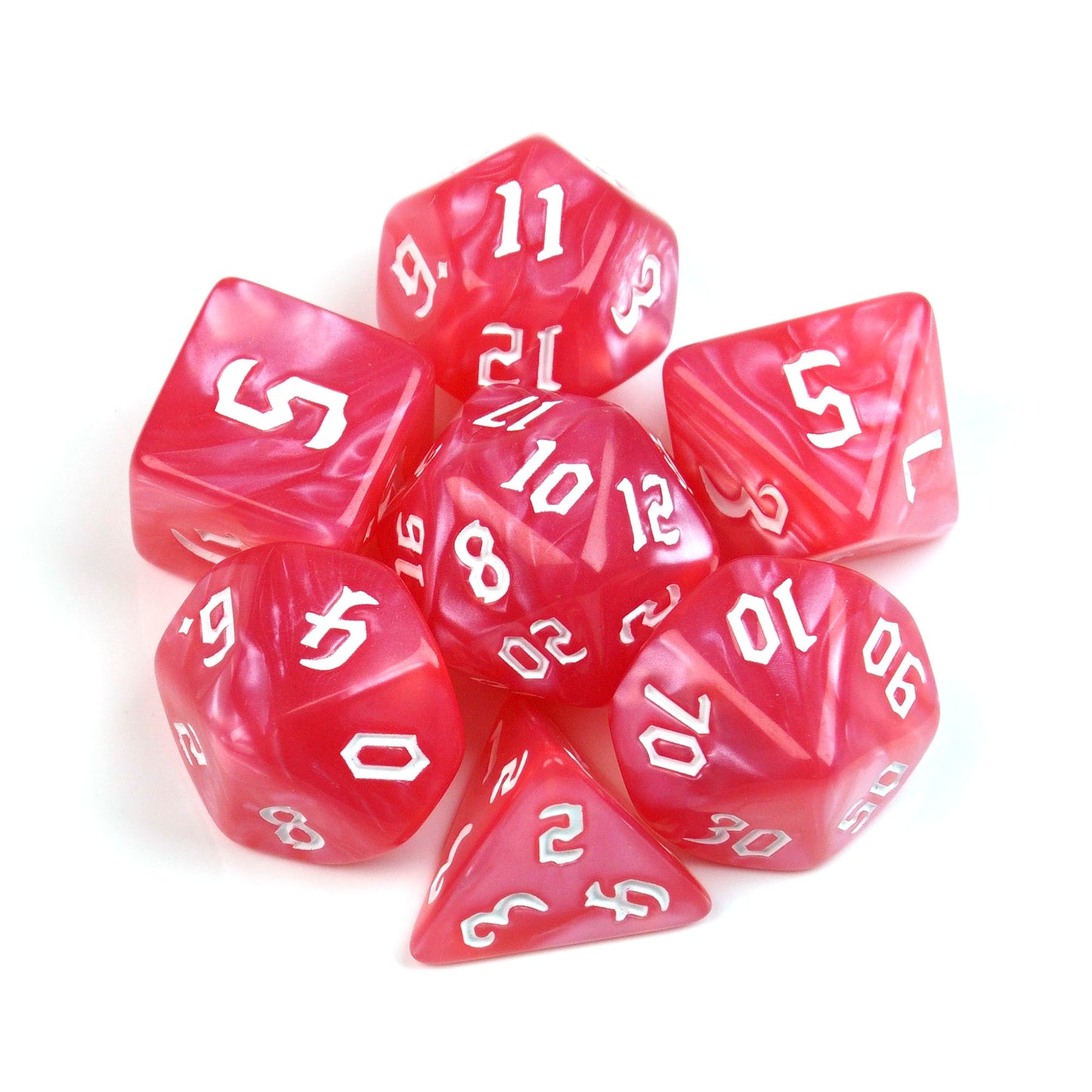 Macaron Pink – 7 Pack RPG Dice