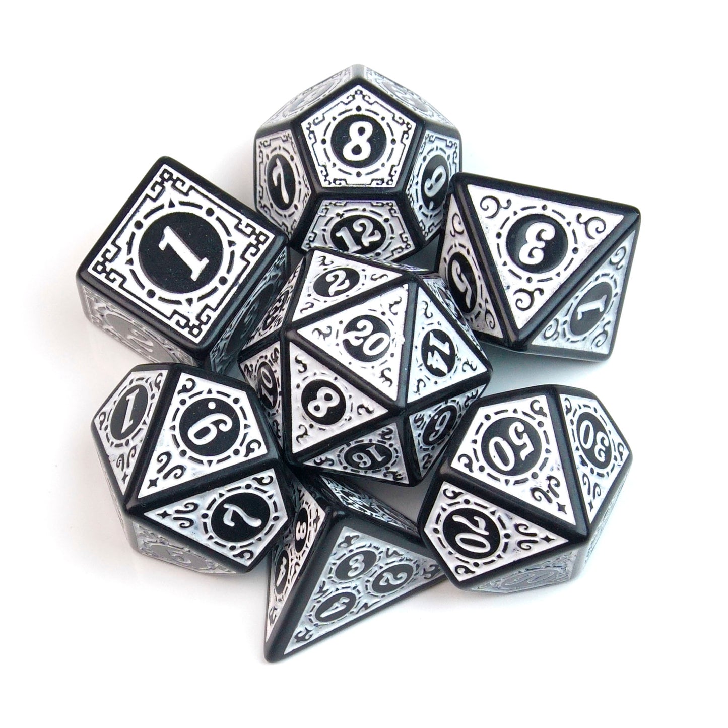 Winter Warrior Runic Engraved – 7 Pack RPG Dice