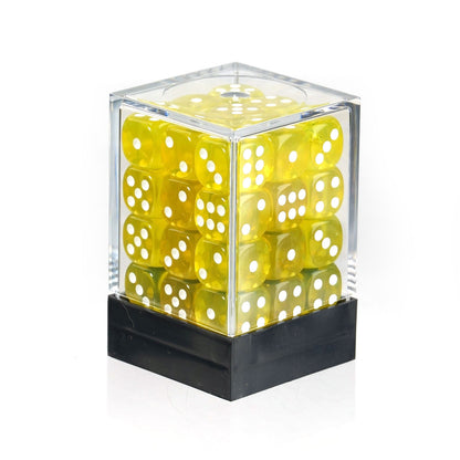 Transparent Yellow - 12mm D6 Dice – 36 Pack