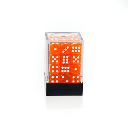 Transparent Orange - 12mm D6 Dice – 36 Pack
