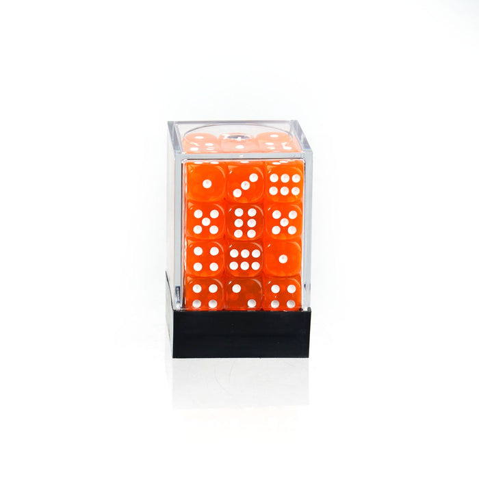 Transparent Orange - 12mm D6 Dice – 36 Pack