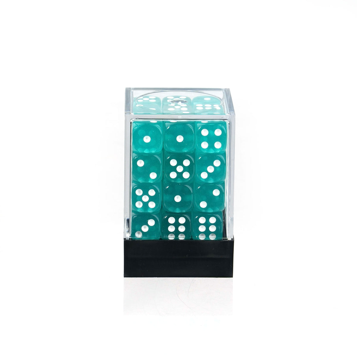 Transparent Cyan - 12mm D6 Dice – 36 Pack
