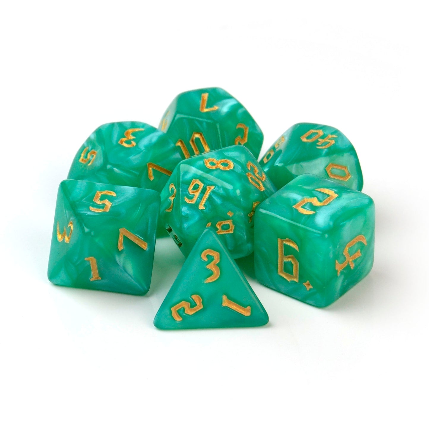 Macaron Jade – 7 Pack RPG Dice
