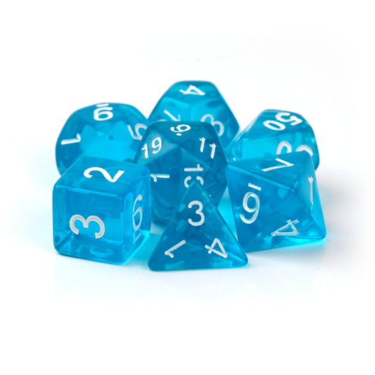 Transparent Blue – 7 Pack RPG Dice