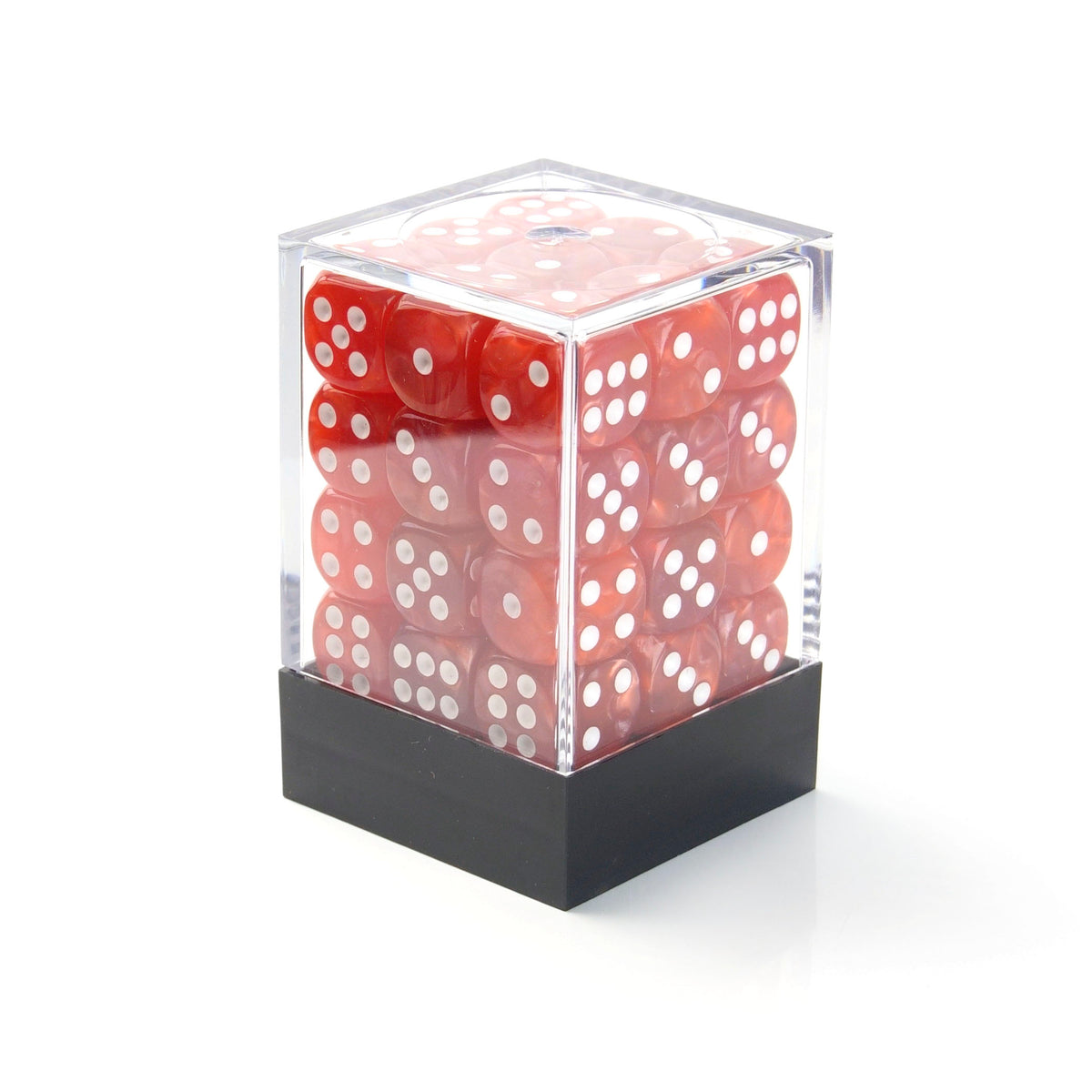 Pearl Red - 12mm Marble D6 Dice – 36 Pack