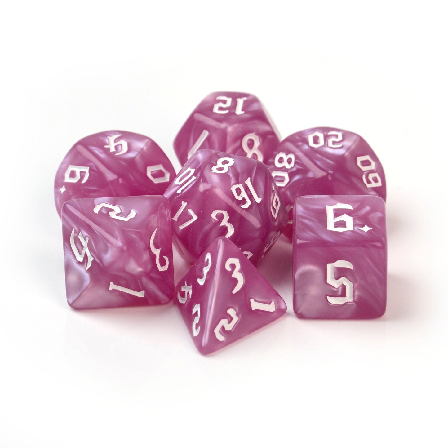 Macaron Amethyst – 7 Pack RPG Dice