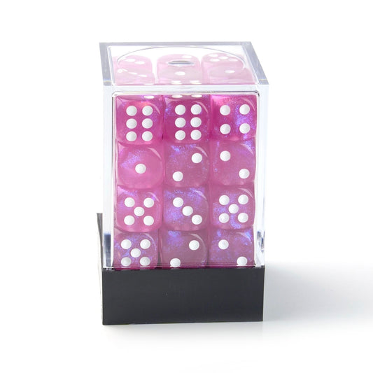 Galaxy Pink - 12mm Marble D6 Dice – 36 Pack