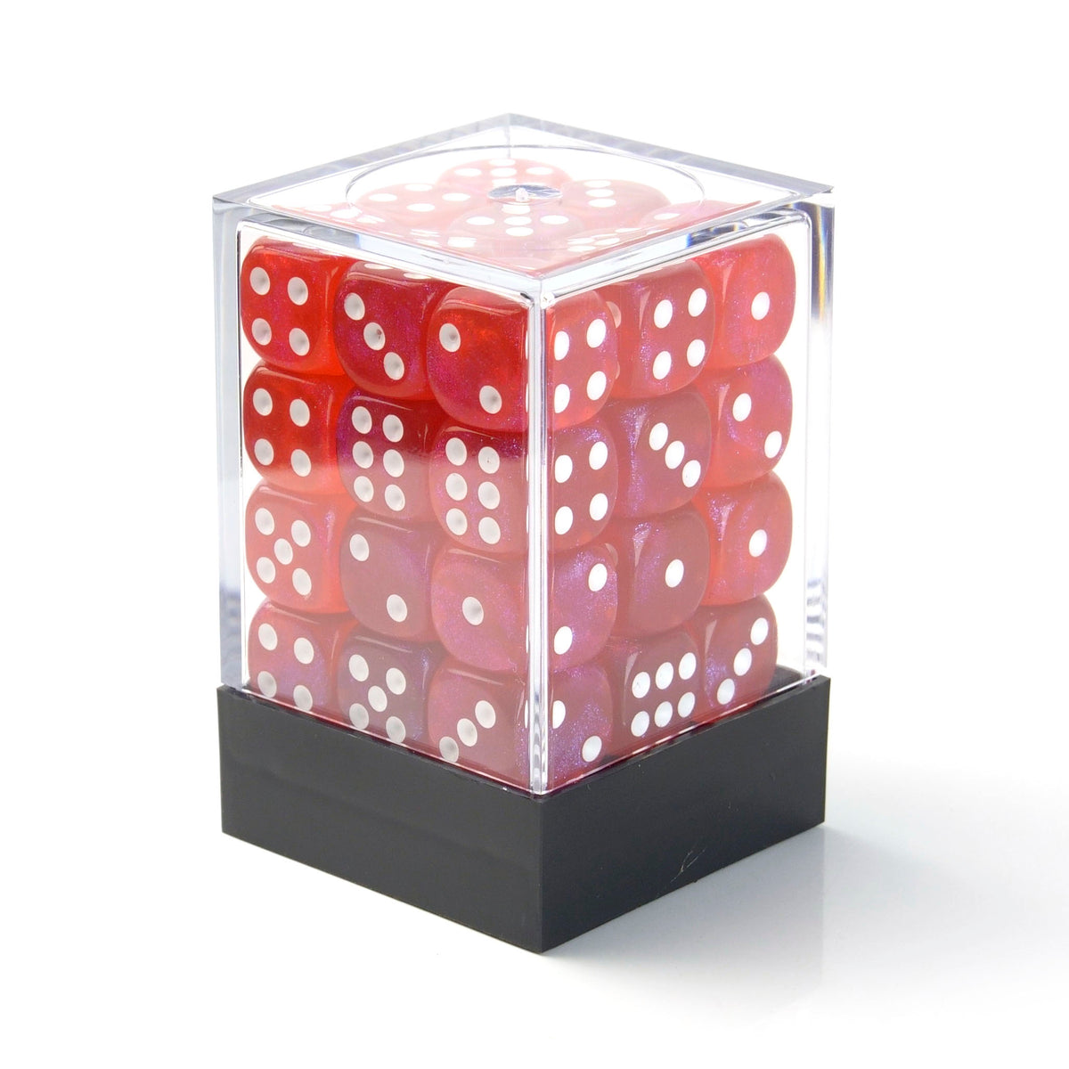 Galaxy Red - 12mm Marble D6 Dice – 36 Pack