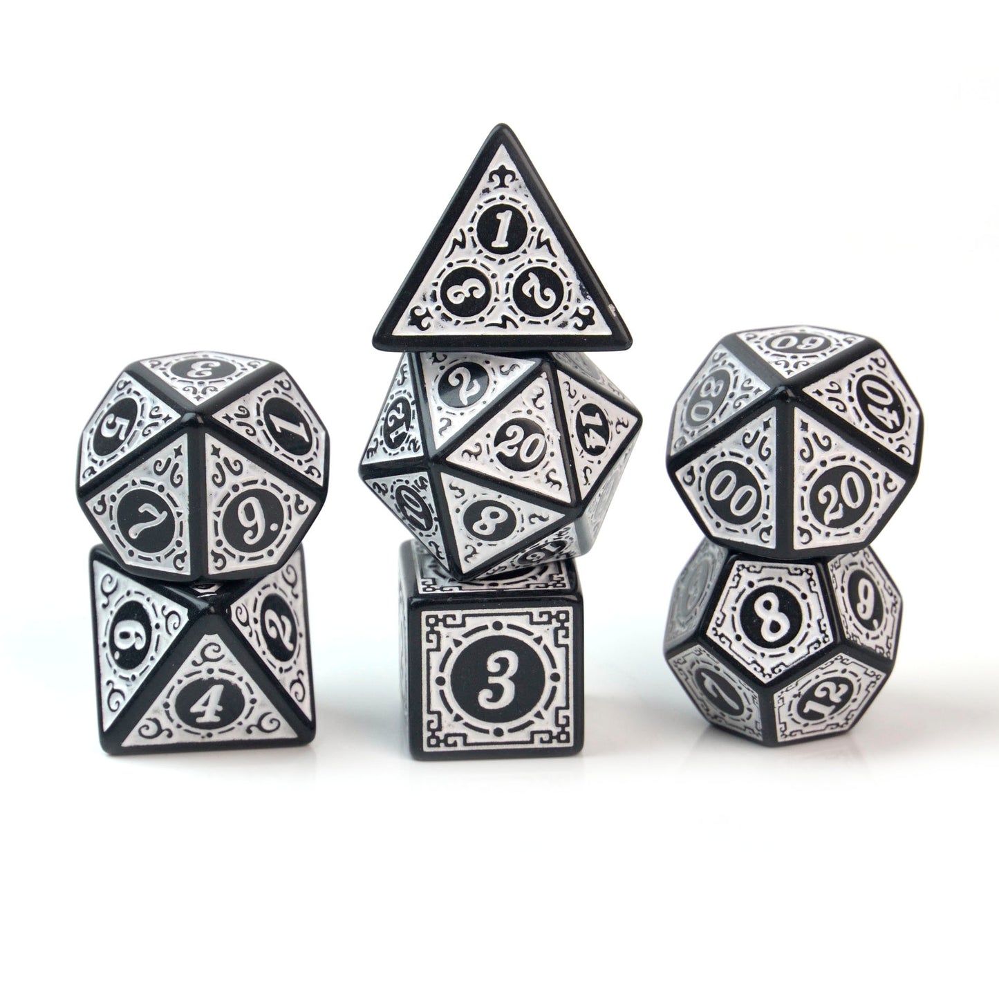 Winter Warrior Runic Engraved – 7 Pack RPG Dice