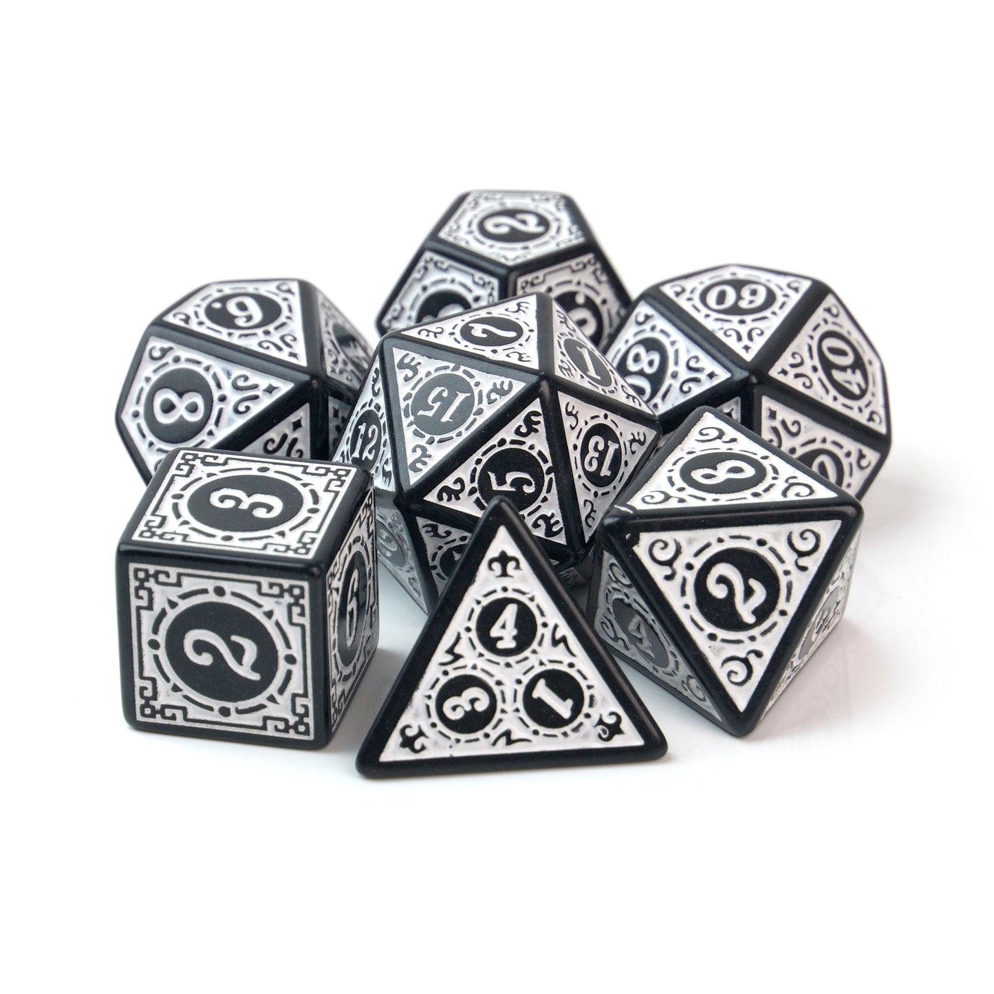 Winter Warrior Runic Engraved – 7 Pack RPG Dice