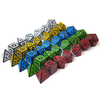 Winter Warrior Runic Engraved – 7 Pack RPG Dice