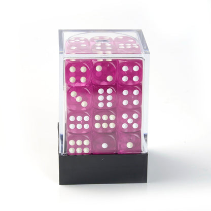 Transparent Pink - 12mm D6 Dice – 36 Pack