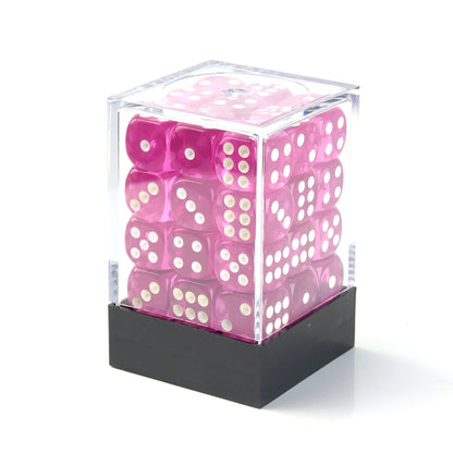 Transparent Pink - 12mm D6 Dice – 36 Pack