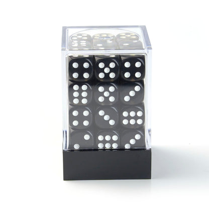 Transparent Black - 12mm D6 Dice – 36 Pack