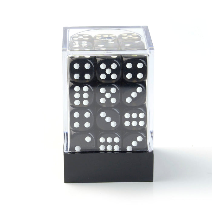 Transparent Black - 12mm D6 Dice – 36 Pack