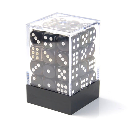 Transparent Black - 12mm D6 Dice – 36 Pack