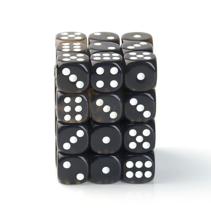 Transparent Black - 12mm D6 Dice – 36 Pack