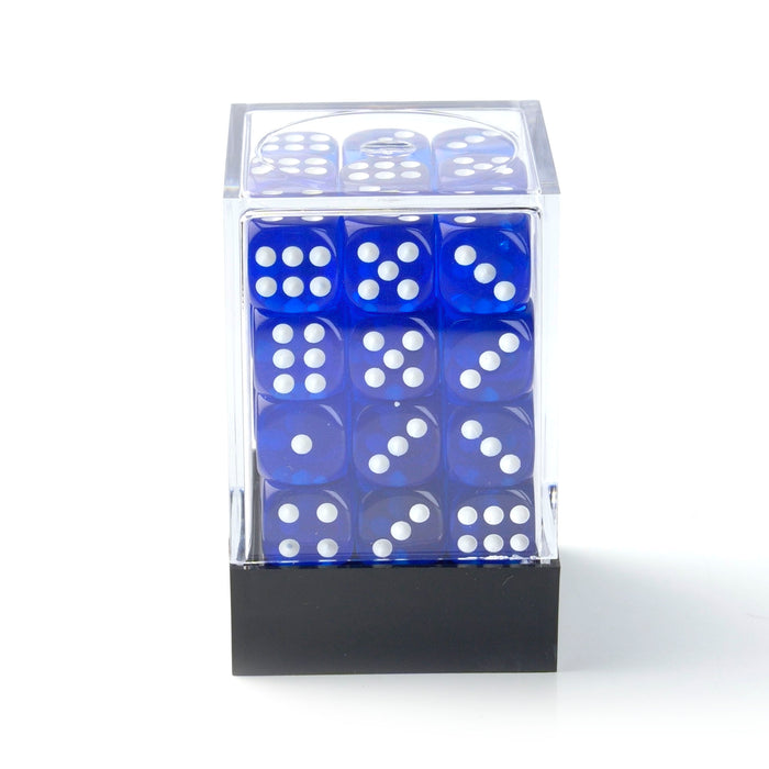 Transparent Blue - 12mm D6 Dice – 36 Pack
