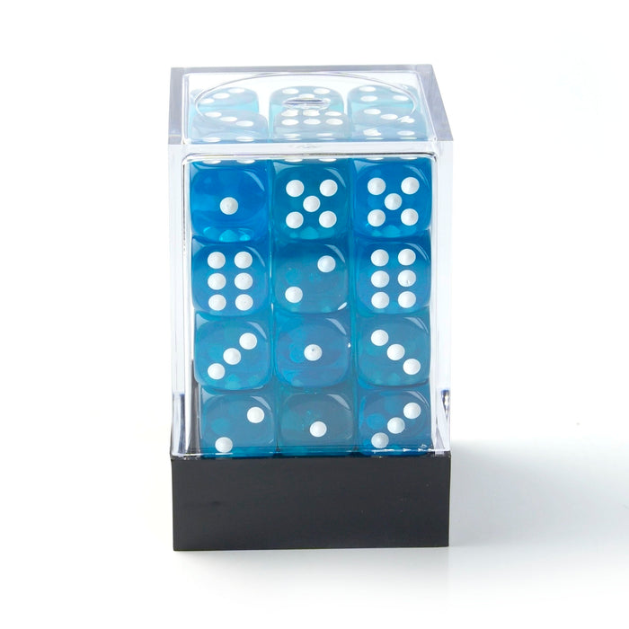 Transparent Light Blue - 12mm D6 Dice – 36 Pack
