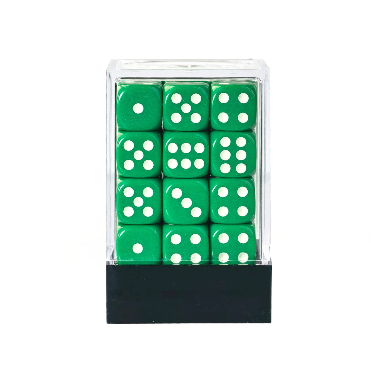 Classic Green - 12mm Opaque D6 Dice – 36 Pack