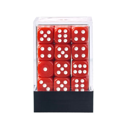 Classic Red - 12mm Opaque D6 Dice – 36 Pack