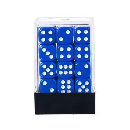 Classic Blue - 12mm Opaque D6 Dice – 36 Pack