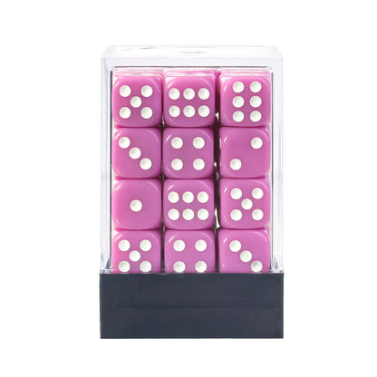Classic Pink - 12mm Opaque D6 Dice – 36 Pack