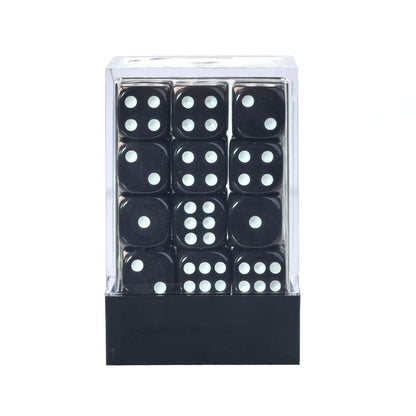 Classic Black - 12mm Opaque D6 Dice – 36 Pack