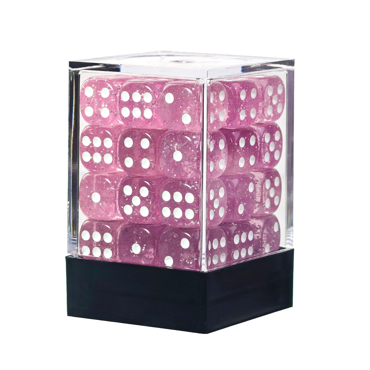 Glitter Pink - 12mm D6 Dice – 36 Pack