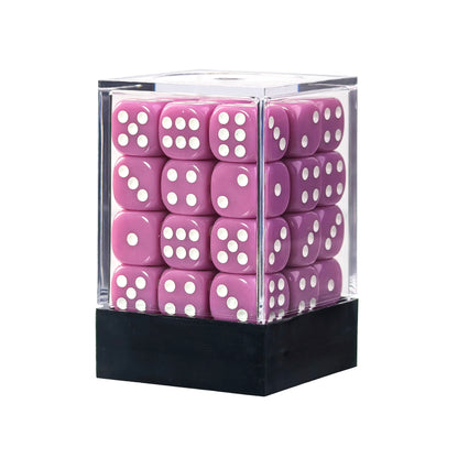 Classic Pink - 12mm Opaque D6 Dice – 36 Pack