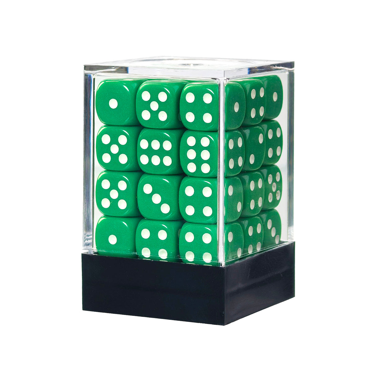 Classic Green - 12mm Opaque D6 Dice – 36 Pack