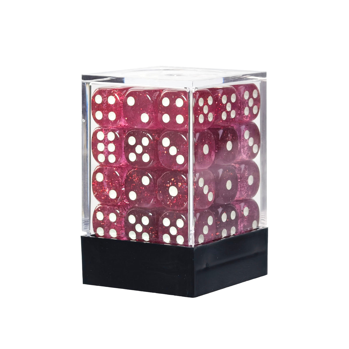 Glitter Red - 12mm D6 Dice – 36 Pack