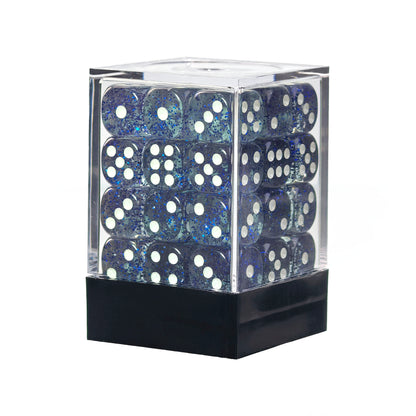 Glitter Dark Blue - 12mm D6 Dice – 36 Pack