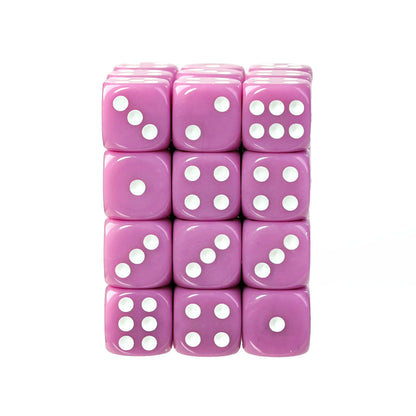 Classic Pink - 12mm Opaque D6 Dice – 36 Pack