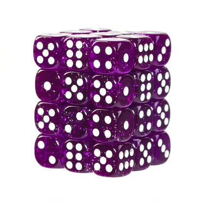 Glitter Purple - 12mm D6 Dice – 36 Pack