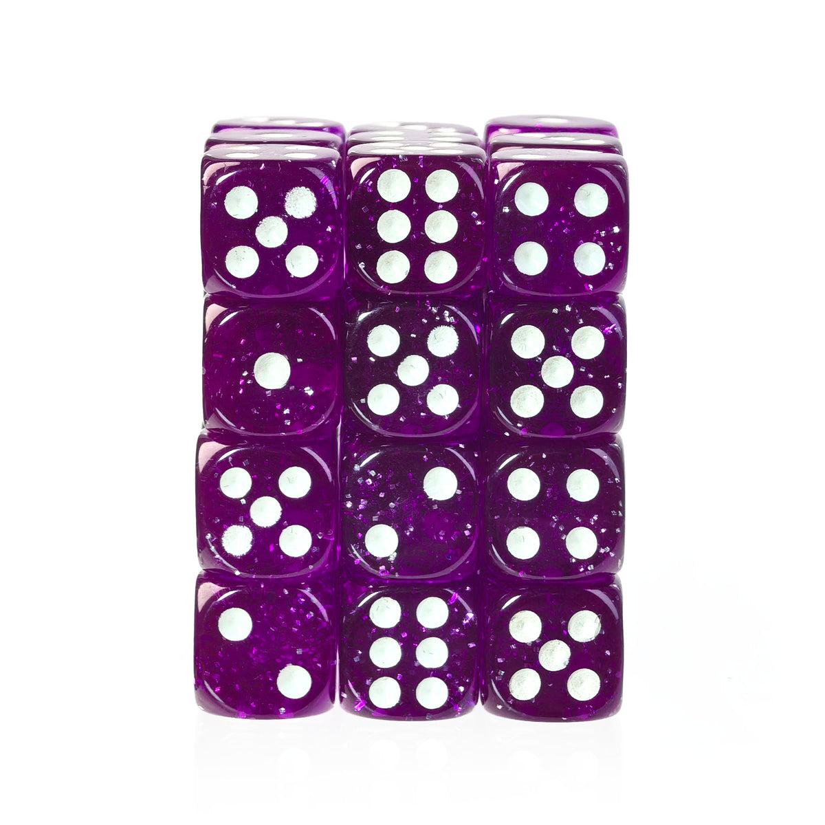 Glitter Purple - 12mm D6 Dice – 36 Pack