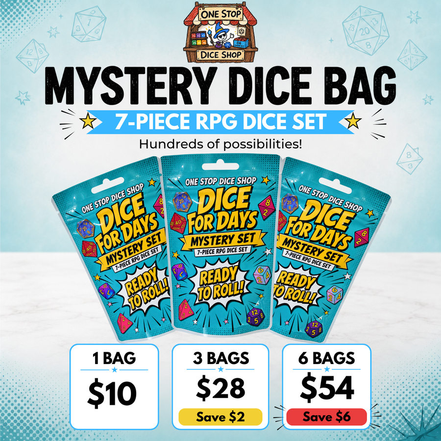 Mystery RPG Dice 7-Piece Set