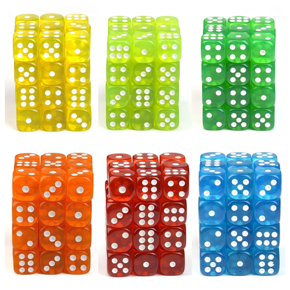 Transparent Brown - 12mm D6 Dice – 36 Pack